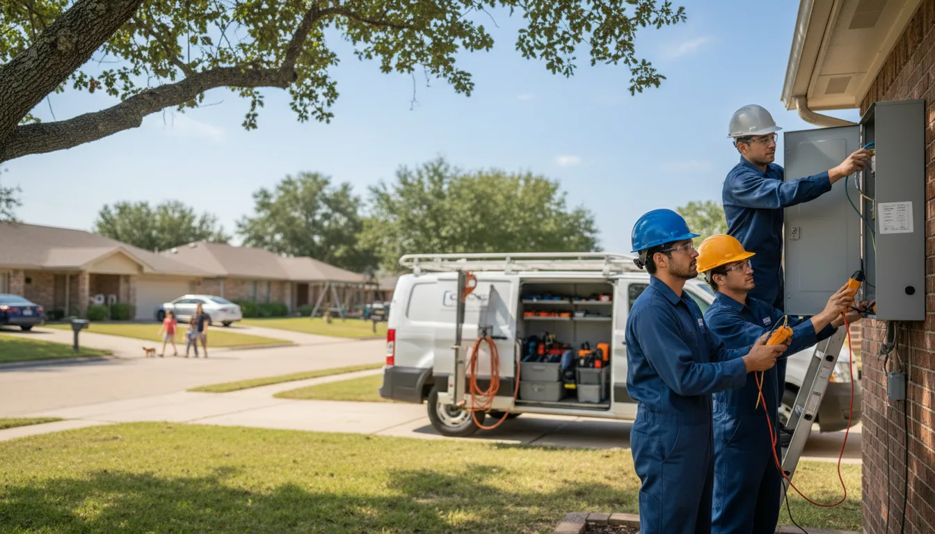 Certified electrician providing emergency electrical services in Ewing, NE